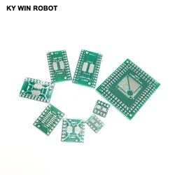 40PCS/LOT PCB Board Kit SMD Turn To DIP QFP FQFP TQFP 32 44 64 80 100 SOP MSOP SSOP TSSOP SOT23 8 10 14 16 20 24 28 To DIP