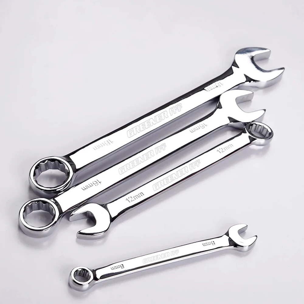 Dual-use plum blossom open end Ratchet wrench 6MM-32MM Combination spanners nut cutter  combined Key Repair hand tools