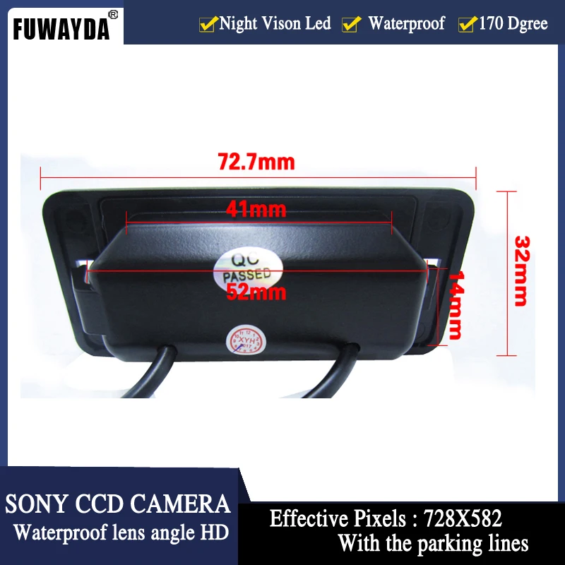 FUWAYDA HD CCD Car Rear View Back up DVD GPS Navigation Kits CAMERA for BMW 1/3/5/6 Series X3 X5 X6 E39 E53 E82 M3 E46 E70