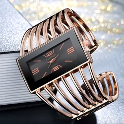 Top Brand Bracelet Watch Women Unique Ladies Watches Luxury Full Steel Wristwatches Women's Gifts Clock Relogio Feminino