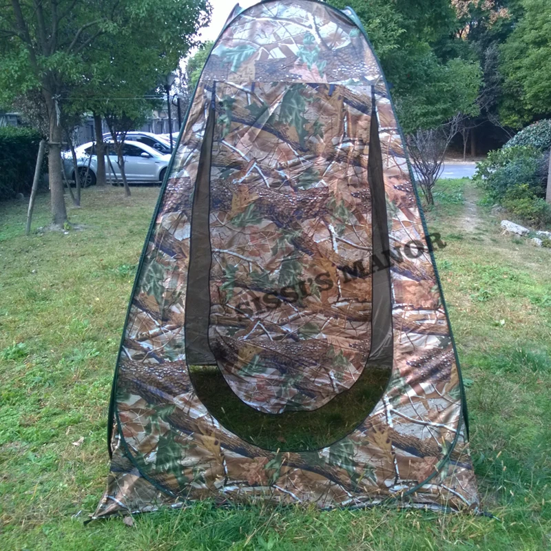 Camouflage 150*150*185cm Portable Privacy Shower Toilet Camping Pop Up Tent/UV function outdoor dressing tent/photography tent