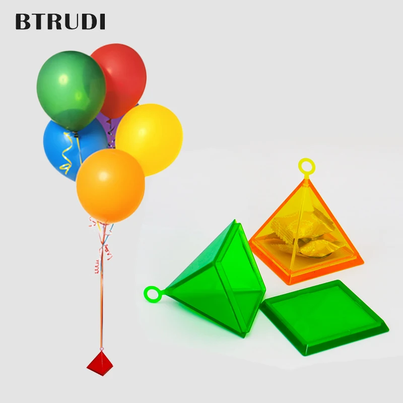 

BTRUDI Pyramid pendant bearing weight piece aluminum foil balloon modeling birthday party wedding room decoration set up props