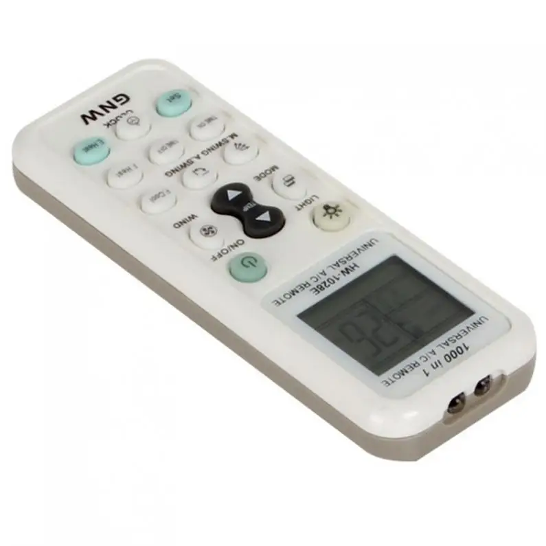 GNW K-1028E 1000 in 1 Universal A/C White Portable Remote Control with Back Light Function