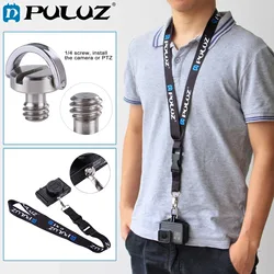 PULUZ Detachable Long Neck Chest Strap Lanyard Sling w/h Quick Release & Safety Tether for DJI Osmo Action/GoPro HERO5/4 Session