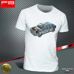 Lancia Delta Evoluzione Hf Martini Racing Rally Legend Engine Straight O-Neck Short Sleeve Homme Men Funny Hipster T Shirt