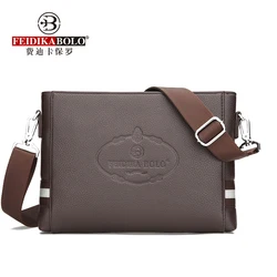 2018 New Fashion Personality Cross Section Business Hand Bag Simple Wild Leisure Shoulder Diagonal Multi-Functional Men's Bag