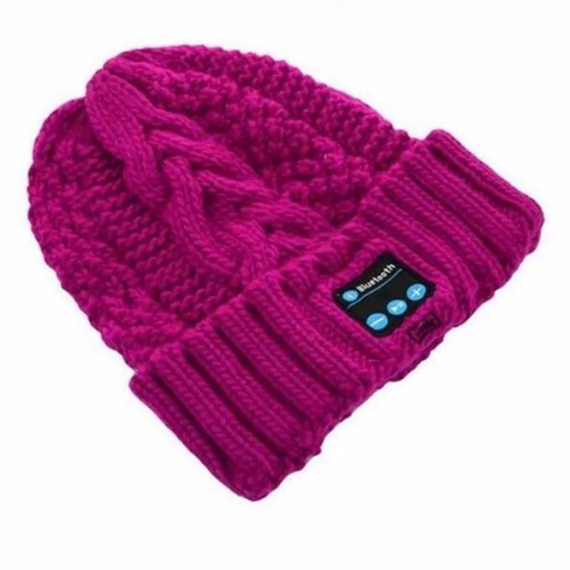 Women&Girl\'s Wireless Bluetooth V4.2 Smart Woolen Knitted Beanie Winter Hat Headset Hands-free Music Magic Cap,Mp3 Speaker Mic