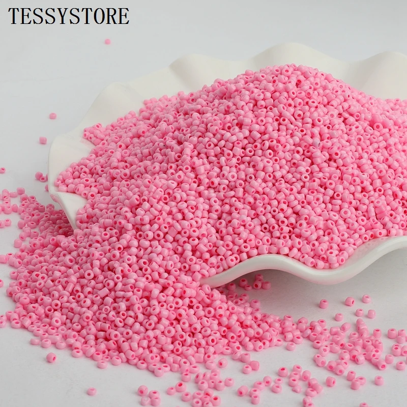 Image 5: 1000 pcs/lot 2mm autriche cristal trou rond perle couleur unie tchèque verre graine entretoise bricolage perles pour enfants fabrication de bijoux