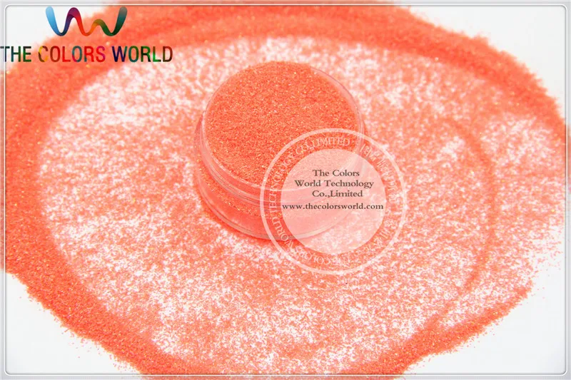 TCI52  Pearlescent Iridescent Orange Red Colors 0.2MM Size 008 fine glitter dust for nail Art or other DIY decoration