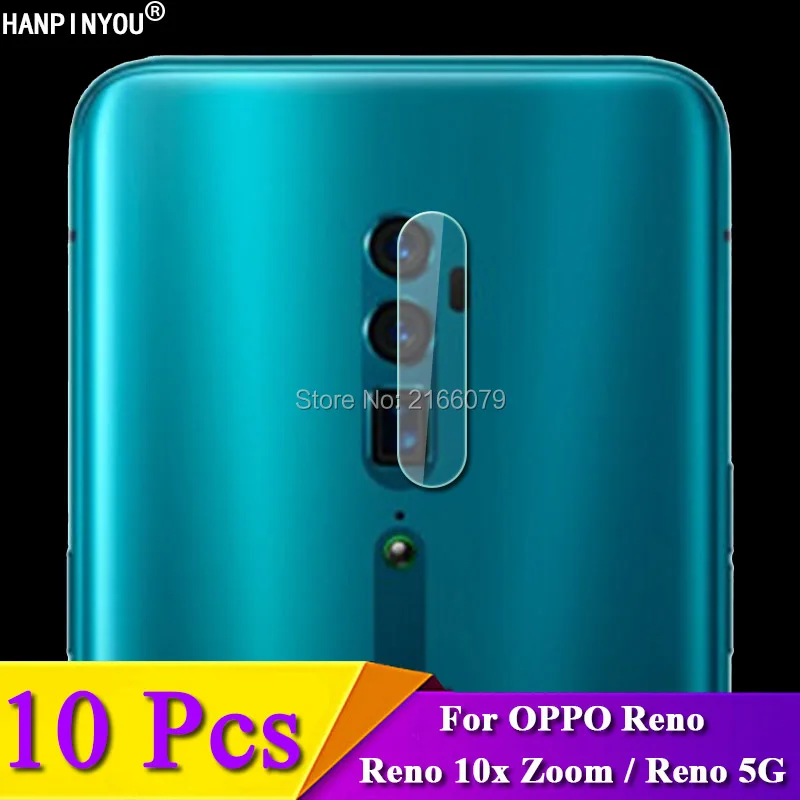 10 Pcs/Lot For OPPO Reno / 10x Zoom / Reno 5G Back Rear Camera Lens Protective Protector Cover Soft Tempered Glass Film Guard