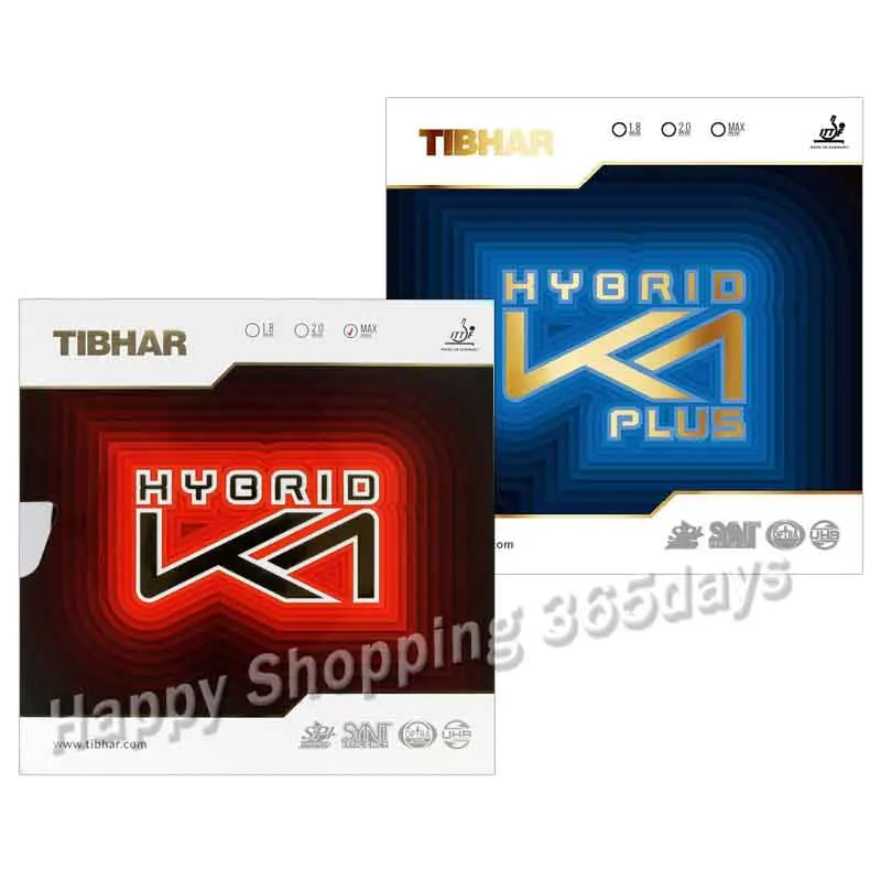 

TIBHAR HYBRID K1 / K1 PLUS (Sticky rubber + Tension Sponge, forehand offensive) Pips-in Table Tennis Rubber Ping Pong Sponge