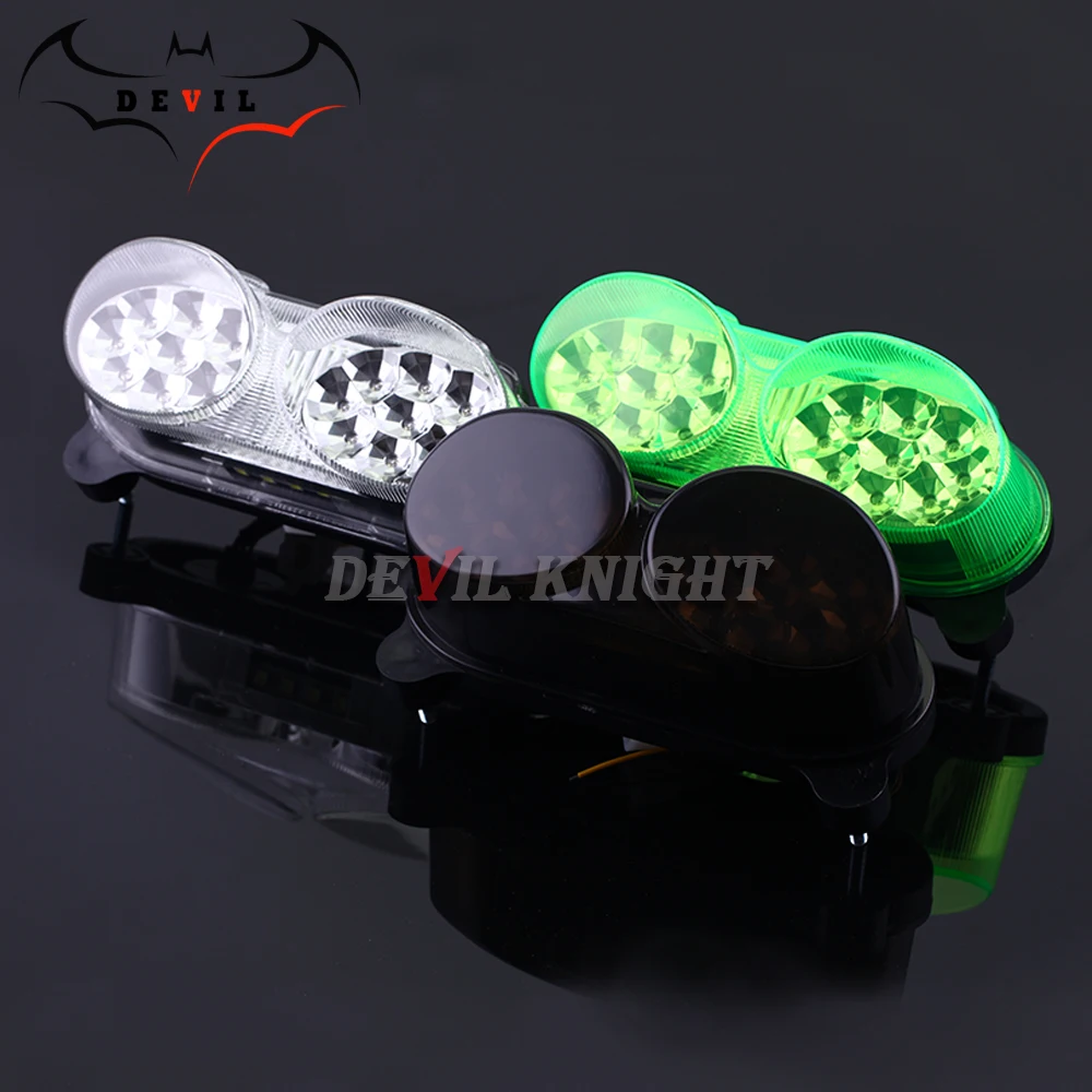 For Kawasaki Ninja ZX-6R ZX-9R ZR7 1998 1999 2000 2001 2002  Rear Tail Light Brake Turn Signals Integrated LED Light Motorcycle