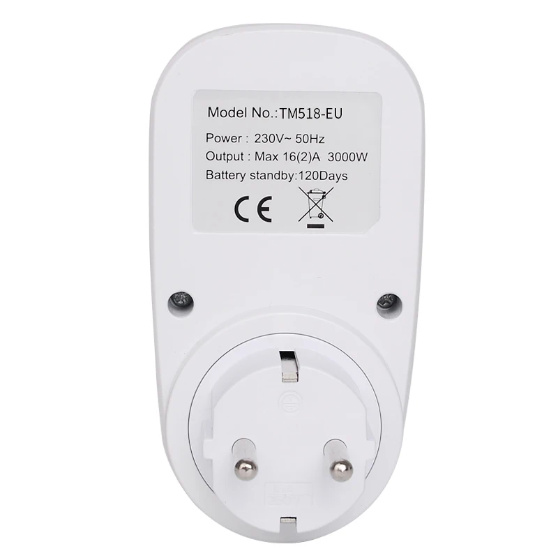 EU Plug Outlet Electric Digital Socket with Timer Socket Timer Plug 220V Time Control 7 Days Programmable Timer Switch Countdown