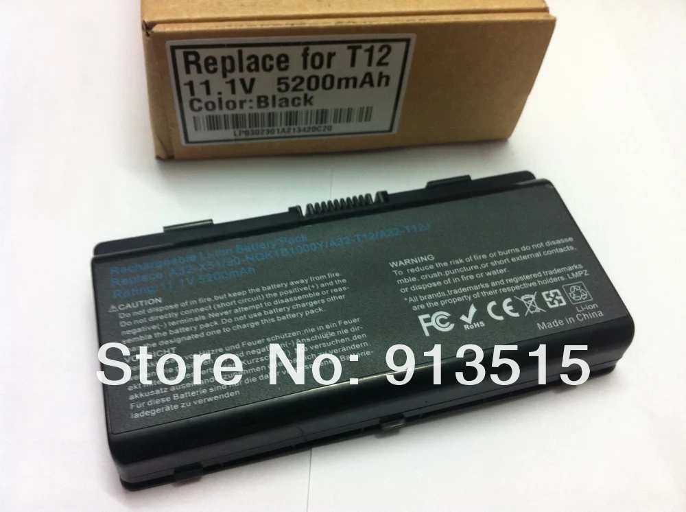 5200mAh New laptop battery For Asus X51 X51C X51H X51L X51R X51RL X58 X58C X58L X58Le 90-NQK1B1000Y A32-X51