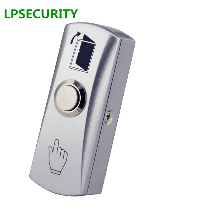 LPSECURITY Gate Door Access Control System Door lock aluminum alloy Release Exit Button Sensor Switch/door access push button