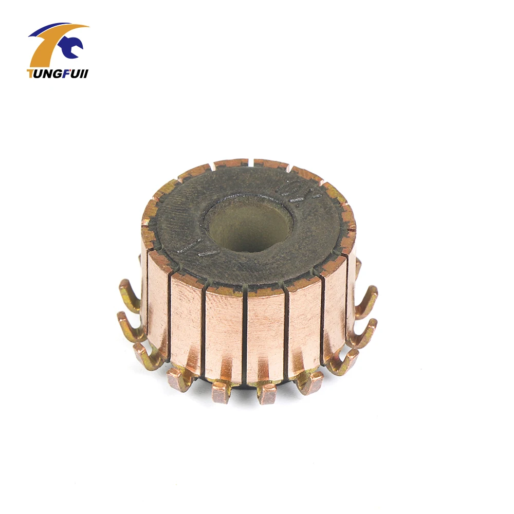 ทองแดงบาร์เครื่องกำเนิดไฟฟ้ากระแสสลับ Motor Listrik Commutator ทองแดง Dremel เครื่องมือ Commutator สำหรับเครื่องเจาะขนาดเล็กบน Armature Commutat