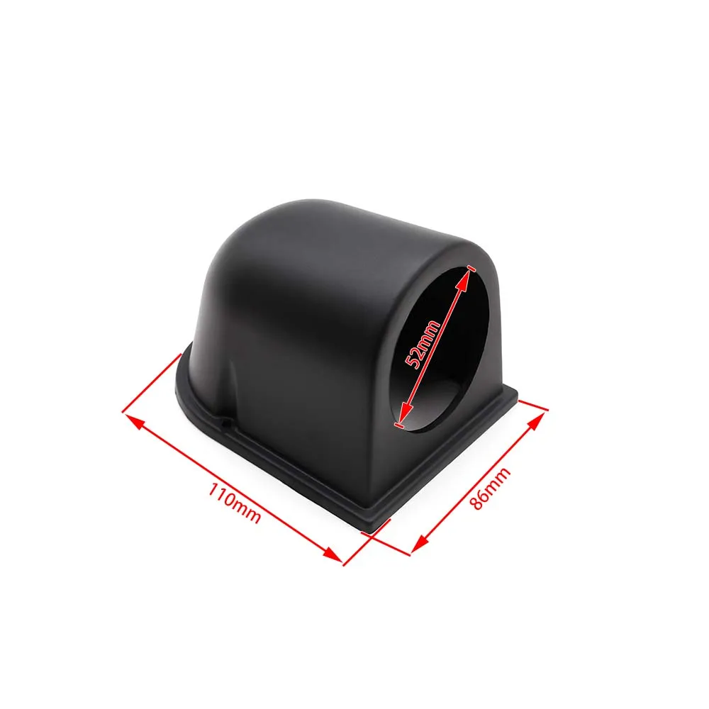 CNSPEED 52mm Black Single Gauge Holder Pod Gauge Cap Cup Dash Pod Mount Holder Plastic Houder Auto Car Meter