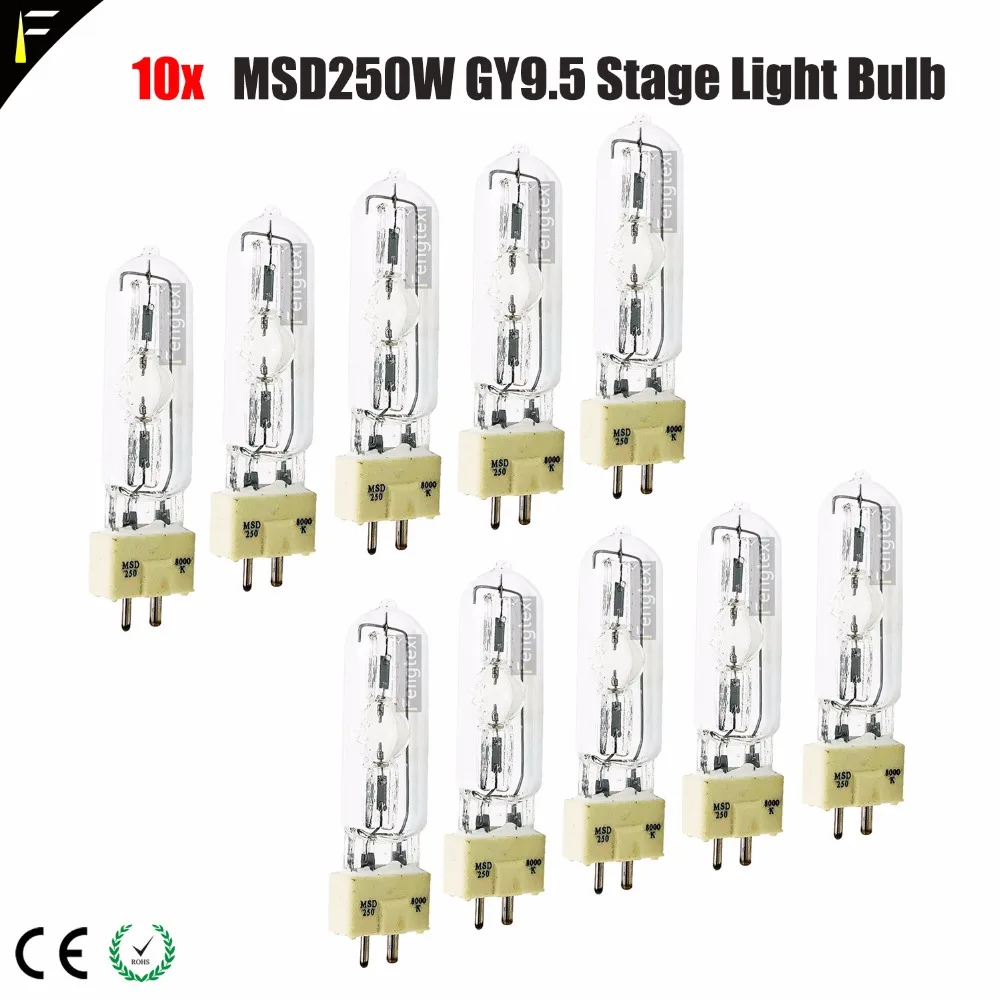 10pcs/lot Stage Light/Computer Moving Head Bulb/Wizard Light/MSD250W Single Ended Bubble MSD 250 watt