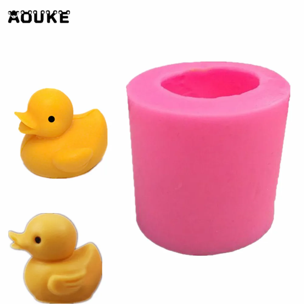 

3D Lovely Duck Soap Silicone Mold Cake Pastry Mould Jello Pudding Chocolate Molds Biscuits Ice Cube Molds DIY Baking Tools