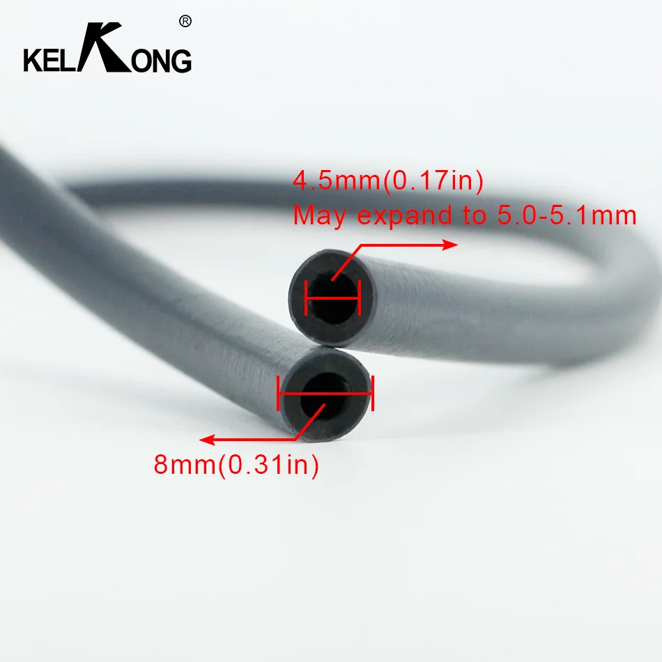 KELKONG 50cm Fuel Line Motorcycle Dirt Bike ATV Gas Oil Double 4.5mm*8mm Tube Hose Line Petrol Pipe Oil Supply With Filter