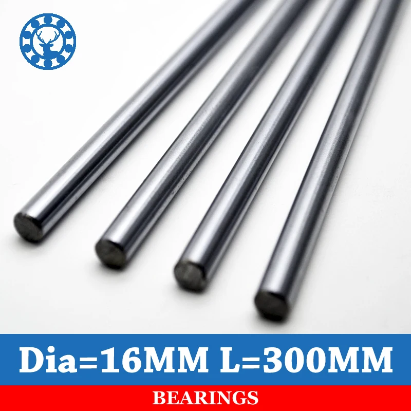 

1 pc/lot Cnc Linear Shaft OD 16mm Chrome L 300mm WCS Round Steel Rod Bar Cylinder Linear Rail