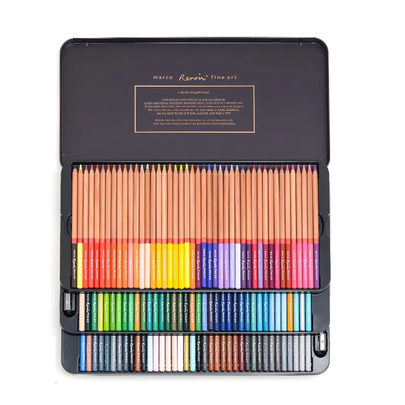 Marco Renoir 120 color oily professional art color pencil 3100