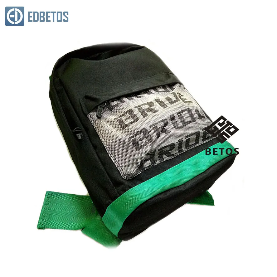 EDBETOS JDM Racing Style Bride Fabric Backpack Bride Seats Fabric Material Backpack Auto school bag bride bag