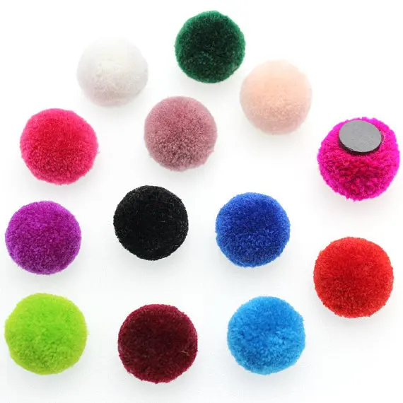 10pcs Pom Pom Magnets Meri Party Supplies, Cute Fridge & Refrigerator Magnet, Kids Board Supply, Family Chore Board size 1 inch