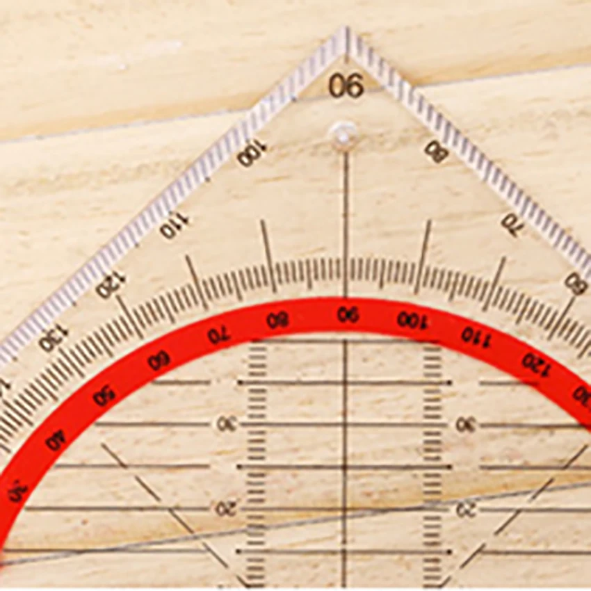 1PC Students Stationery Multi-functional Triangular Ruler Protractor Coordinate Ruler Math Learning Drawing Measuring Tools