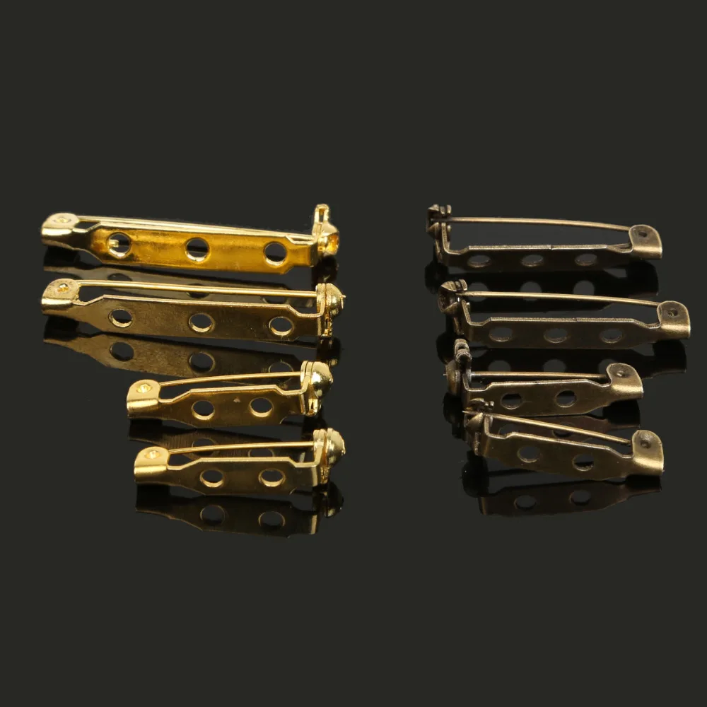 New Arrival 30pcs/lot 21X5mm 27X5mm Iron Safety Brooch Pin Jewelry Findings for DIY Necklaces Earrings Bracelet Brooch Making