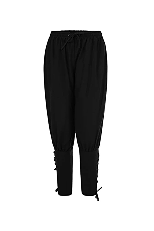 Volwassen Mannen Lente Zomer Enkel Gestreepte Broek Middeleeuwse Viking Navigator Broek Renaissance Gothic Broek Cosplay