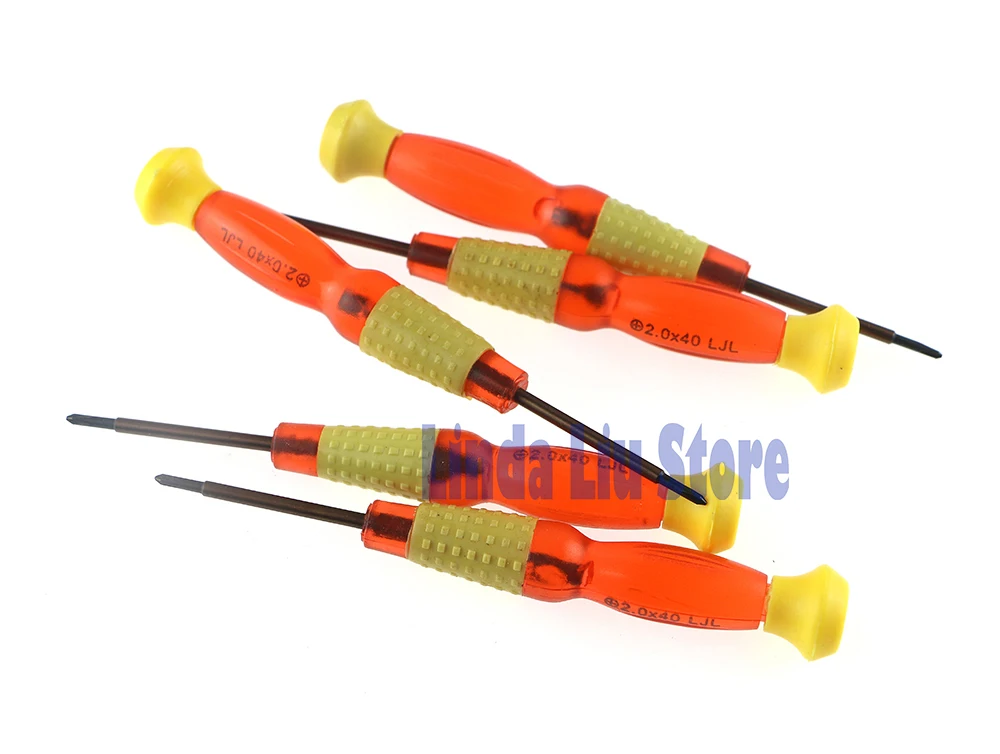 10 stücke Für PS2 2,0mm Kreuz Kopf Präzision Schraubendreher + schraube fahrer Handy DIY Öffnung Werkzeug für ps2 ps3 Controller