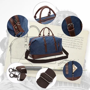 Markroyal Leder -Leinwand von Männern Reisen Reisen Taschen tragen auf Männerpäckbeutel Duffel Reisetasche Tasche Big Weekend Bag Dropshipping 8 Hauptverkaufs -Stoffreisen machen - №8