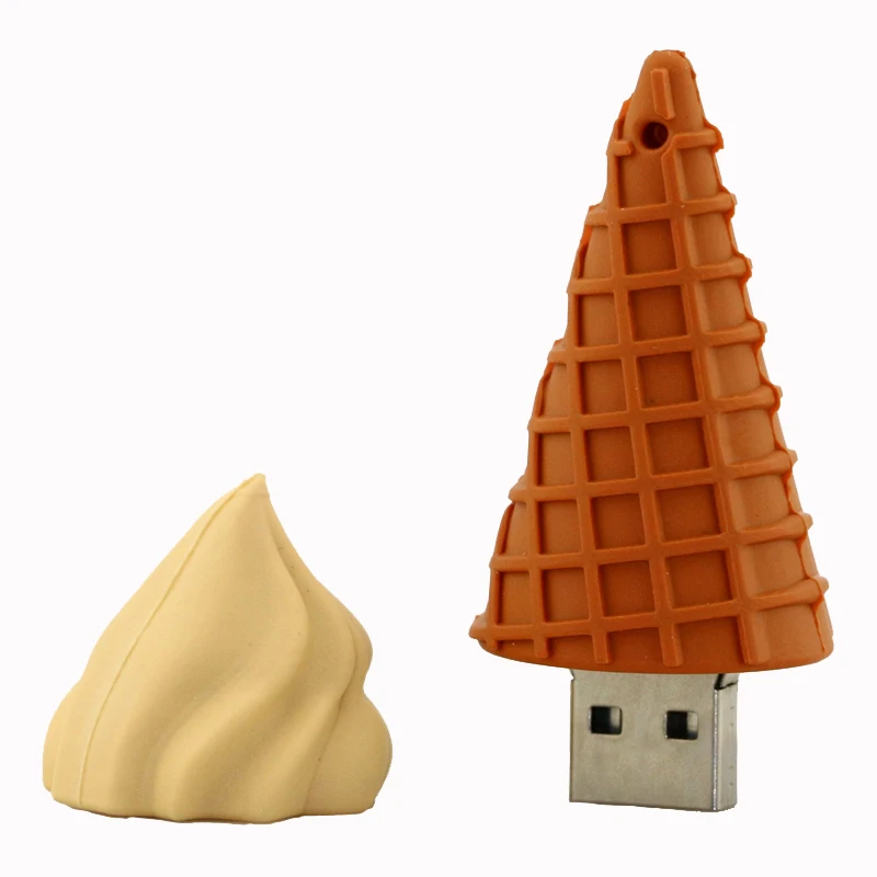 Commercio all'ingrosso Pen Drive Fumetto 4GB/8GB/16GB/32GB di Massa Ice Cream Usb Flash flash Drive di Memoria Di Archiviazione del Bastone Mini Pendrive Flash Card