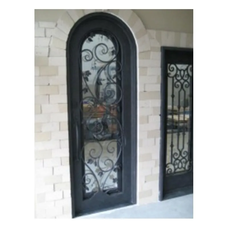 

residential steel double entry doors wrought iron double entry doors double side mirror doors