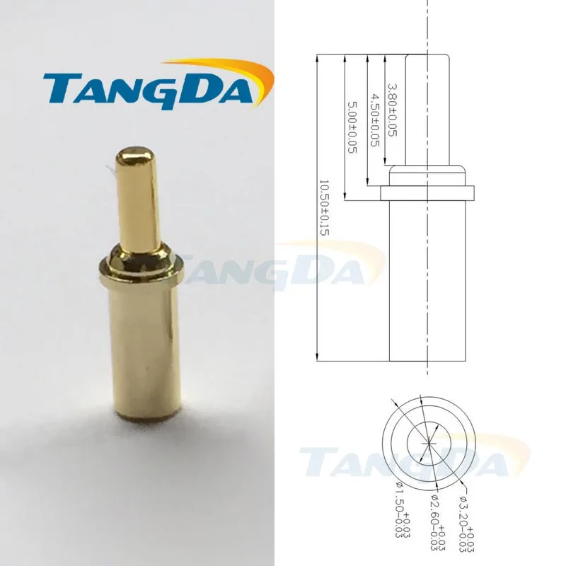 

Tangda pogopin 3.2*10.5 mm probe Spring Thimble Connectors Conducting needle Electrode Charge 2A (Can be customized)