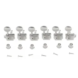 Musiclily Pro Vintage Style 6 in Line Guitar Tuners Tuning Pegs Keys Machine Heads Set for Squier Classic Vibe ST/Tele Style