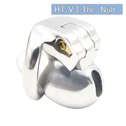 Chaste Bird Nub of HT V3 316 Stainless Steel Male Chastity Device Super Mini Penis Rings Bondage Fetish Cock Belt Adult Sex Toys