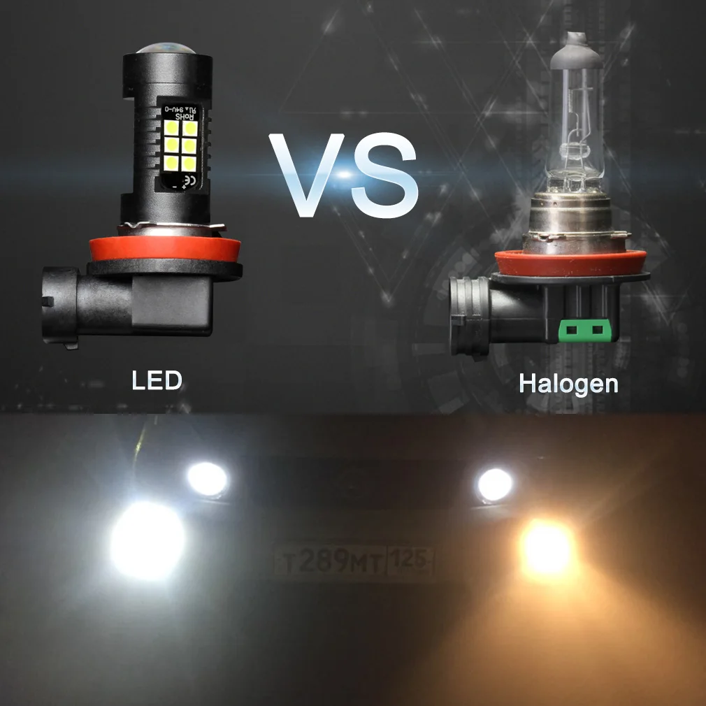 1200Lm H11 LED Car Lights Auto LED Bulbs 3030 White Daytime Running Lights DRL Fog Light 6000K 12V - 24V LEDs Driving Lamp image 4