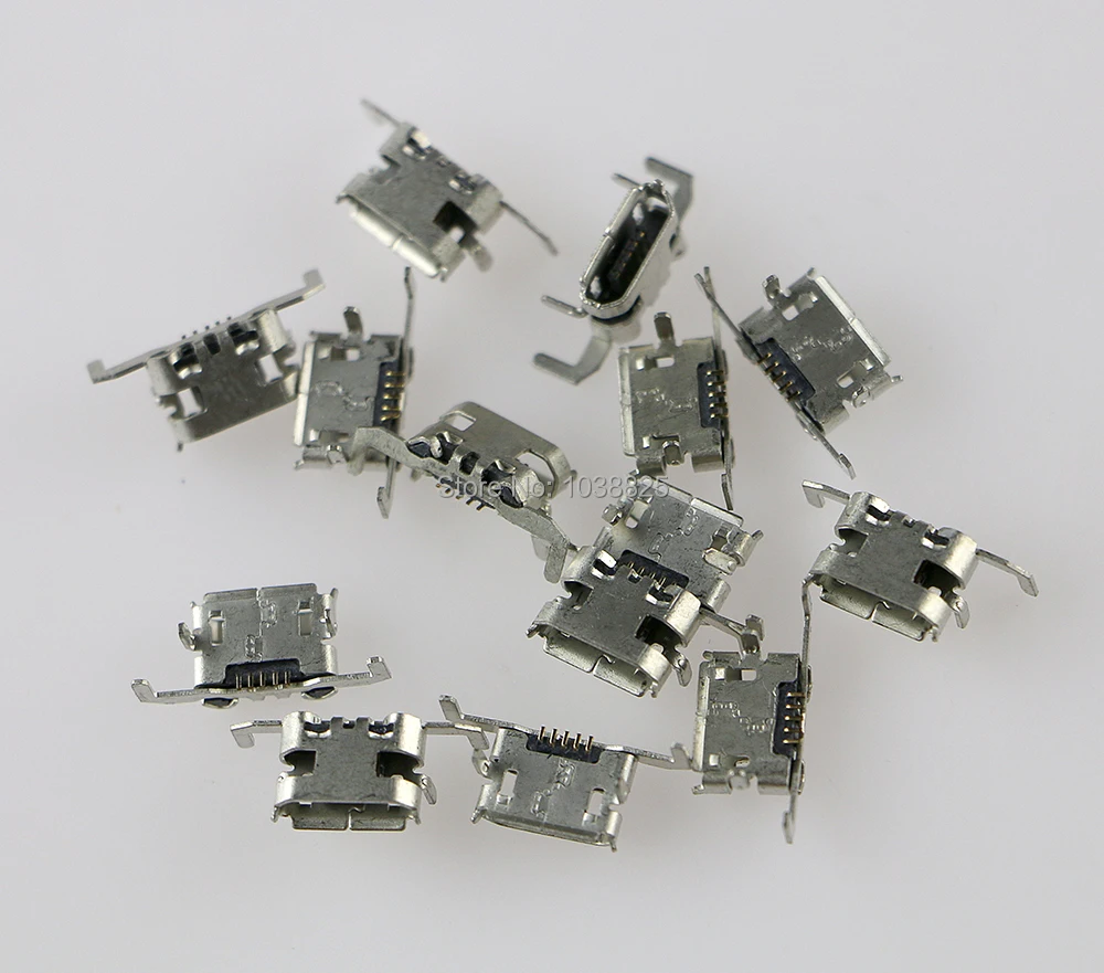 Soket konektor pengisi daya USB mikro, 2 buah/lot untuk Xbox One xboxone pengontrol Gamepad