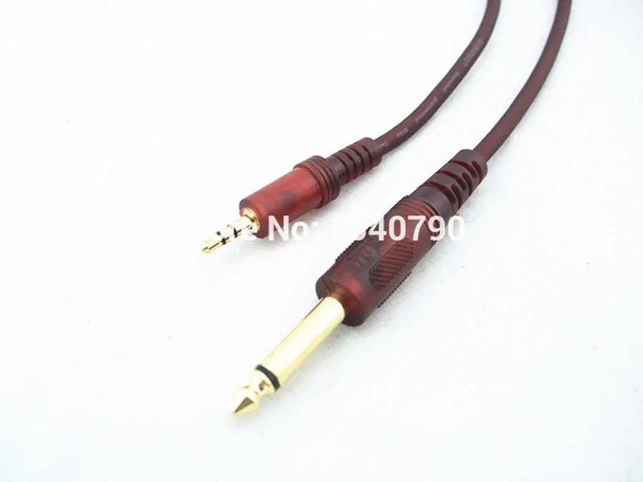 6.5/6.3 to 3.5 dual channel 3.5 stereo to 6.35/6.5 mono Audio line Audio and video signal cable for Microphone,mixer,Multimedia