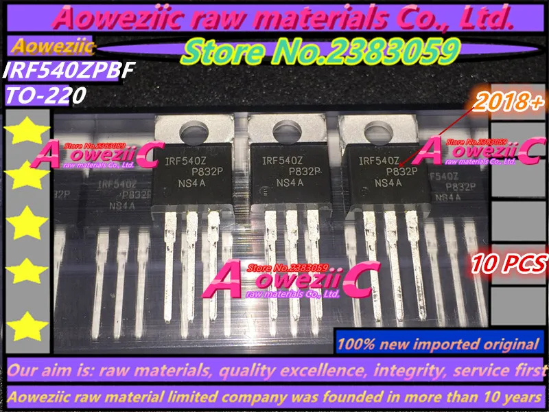 

Aoweziic 2018+ 100% new imported original IRF540Z IRF540ZPBF TO-220 MOSFET FET N Channel 100V 36A