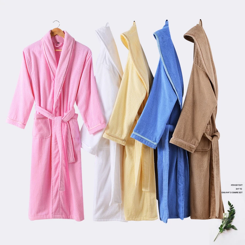 Men's Bath Robe Summer Cotton  Long-sleeve Kimono Pajamas For Men Bathrobe Male Spa Night Dress Gown Hombre Sleepwear  Wedding