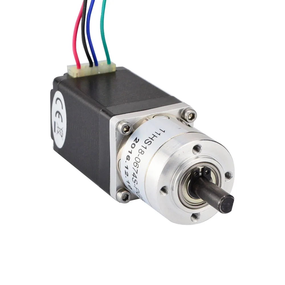 STEPPERONLINE Nema 11 Geared Stepper Motor with 5:1 Planetary Gearbox 0.67A Geared Step Motor 4-lead for DIY CNC 3D Printer