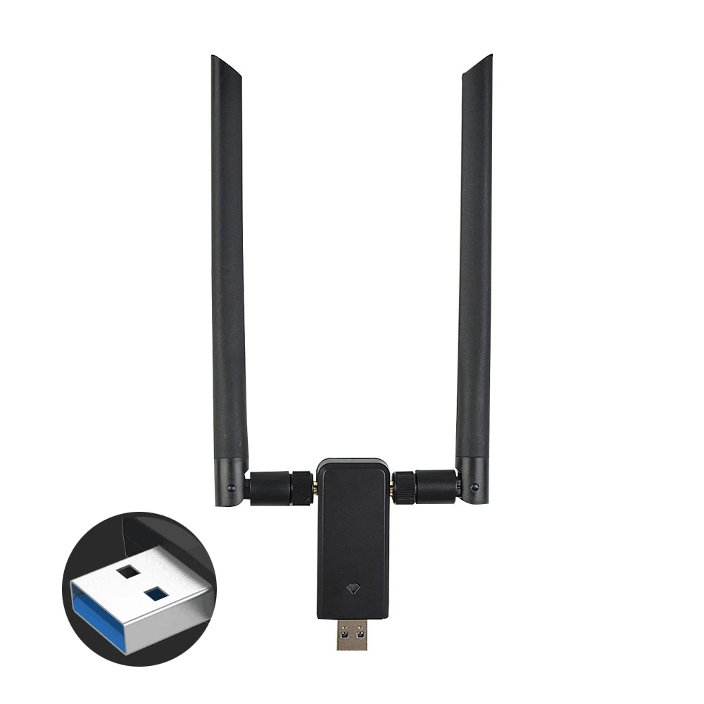 10 pz/lotto 1200 Mbps 5/2. 4 Ghz Dual Band USB 3.0 Wifi Dongle Scheda 802.11ac/b/g/n Wireless Adattatore Antenna