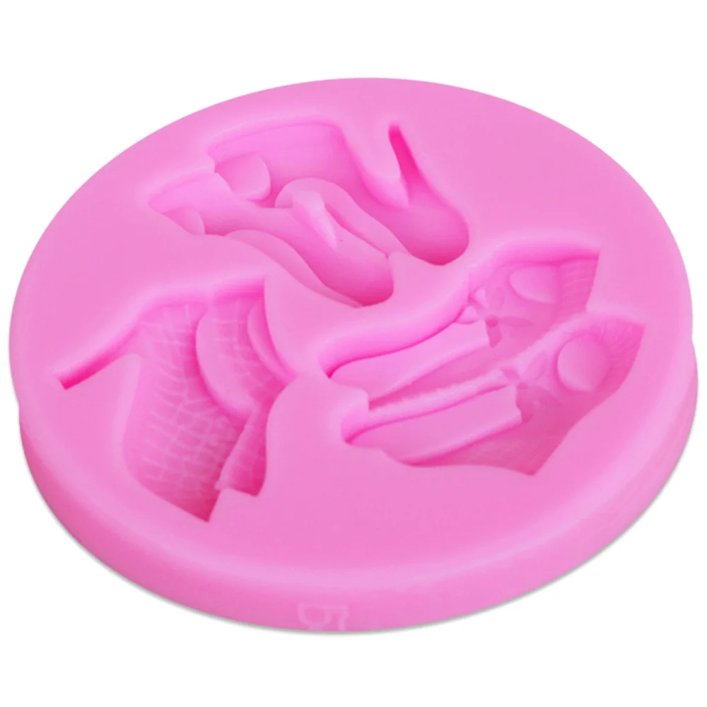 Sophronia M408 Silicone Chocolate Mold High-heel Shoes Candy Making Fondant Molds Cake Decorating Tools Clay ResinMoulds 8*8*1cm