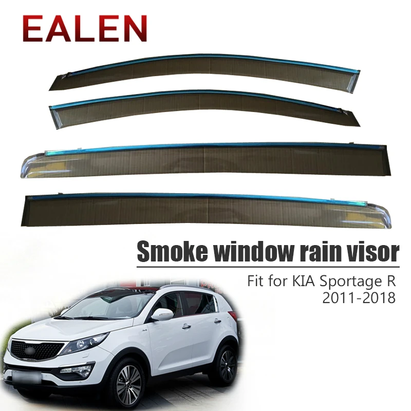 

EALEN для Kia Sportage R 2011 2012 2013 2014 2015 2016 2017 2018 вентиляционная защита от солнца аксессуары 4 шт./1 компл. дымовое окно козырек от дождя