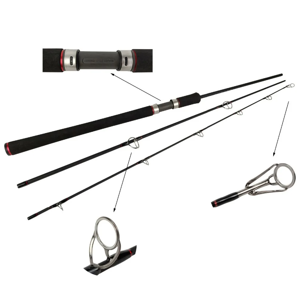 Aventik Escape 24T Carbon Travel Kayak Fishing Rod 3sec 6\'5\'\' With Travel Rod Bag NEW