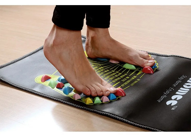 Plastic Foot Massager Pad Cushion Plantar Massage Medialbranch Colorful Sheet Acupuncture Cobblestone Yoga Mat 175*35cm Sale