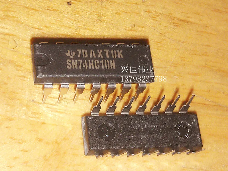 10PCS New original authentic SN74HC10N 74HC10 DIP-14 triple 3-input NAND gate positive